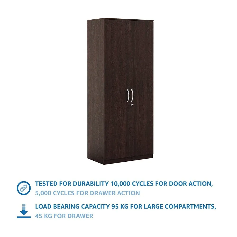 Dulex Medusa Engineered Wood Wardrobe Wenge Finish