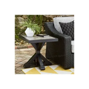 Fire Island Black Outdoor 22" Square End Table