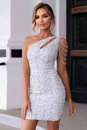 Glitter Gala Bodycon Mini Dress