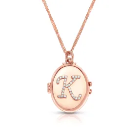 Initial Locket Necklace